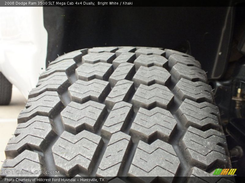 Bright White / Khaki 2008 Dodge Ram 3500 SLT Mega Cab 4x4 Dually