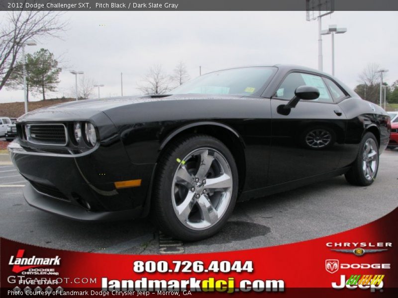 Pitch Black / Dark Slate Gray 2012 Dodge Challenger SXT