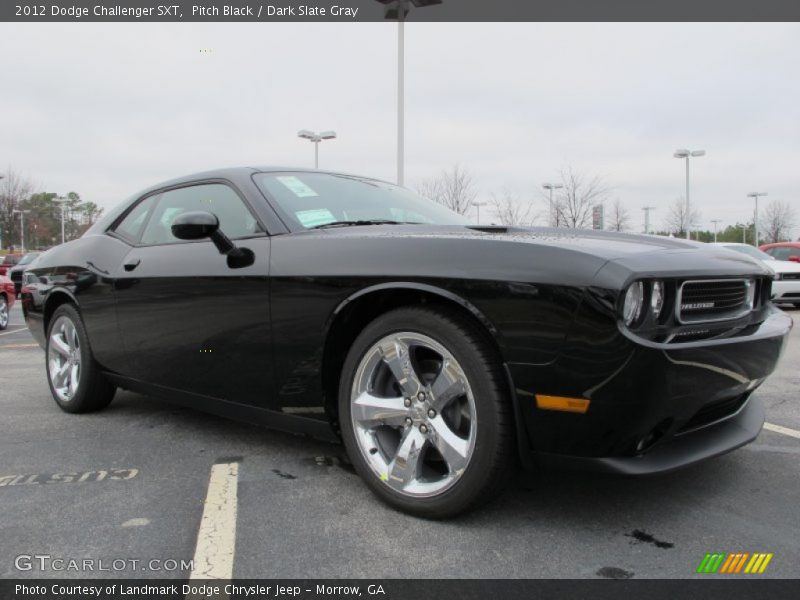 Pitch Black / Dark Slate Gray 2012 Dodge Challenger SXT