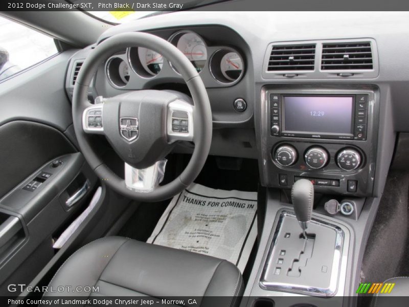 Pitch Black / Dark Slate Gray 2012 Dodge Challenger SXT