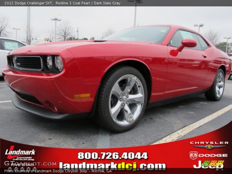 Redline 3 Coat Pearl / Dark Slate Gray 2012 Dodge Challenger SXT