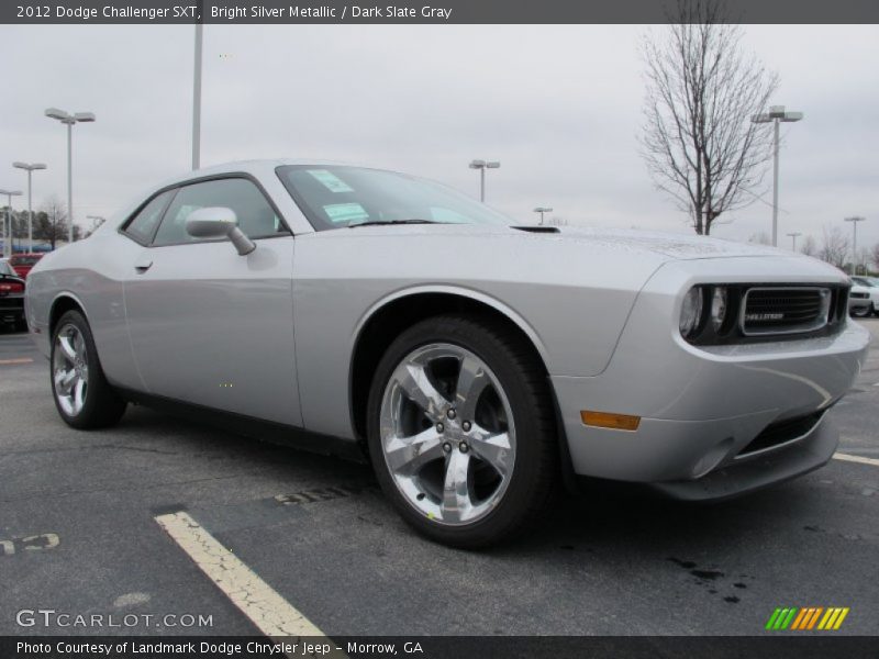 Bright Silver Metallic / Dark Slate Gray 2012 Dodge Challenger SXT