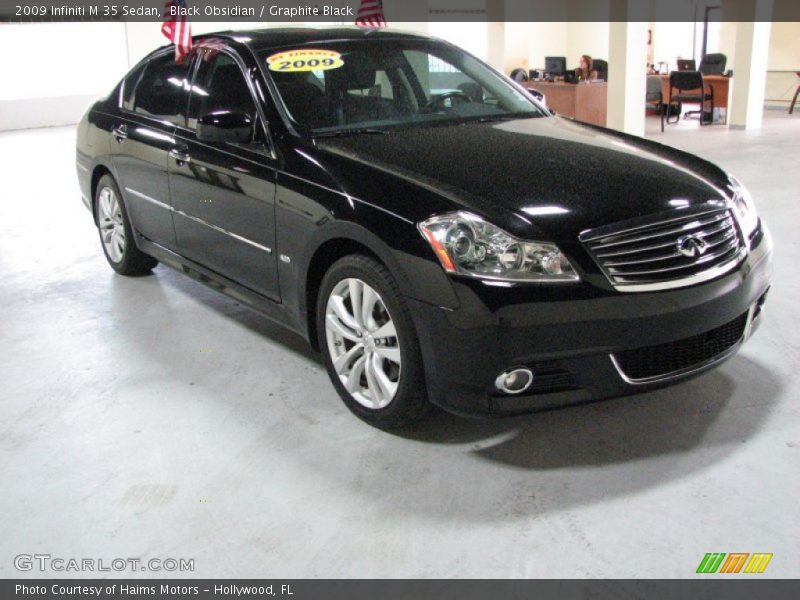 Black Obsidian / Graphite Black 2009 Infiniti M 35 Sedan