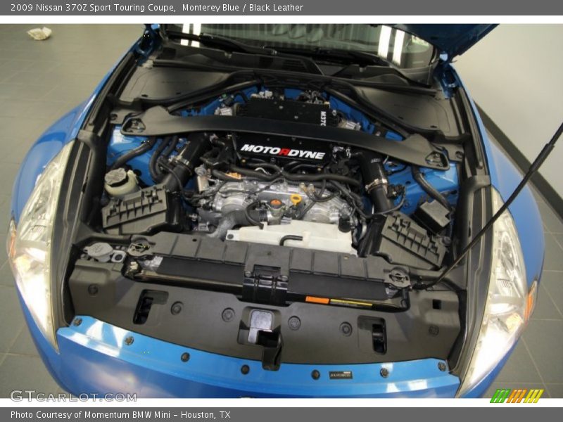 Monterey Blue / Black Leather 2009 Nissan 370Z Sport Touring Coupe