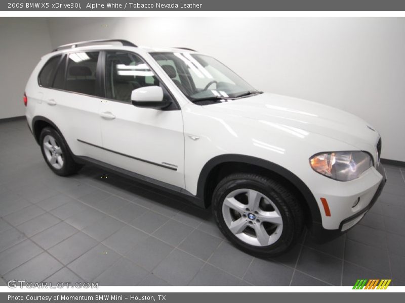 Alpine White / Tobacco Nevada Leather 2009 BMW X5 xDrive30i