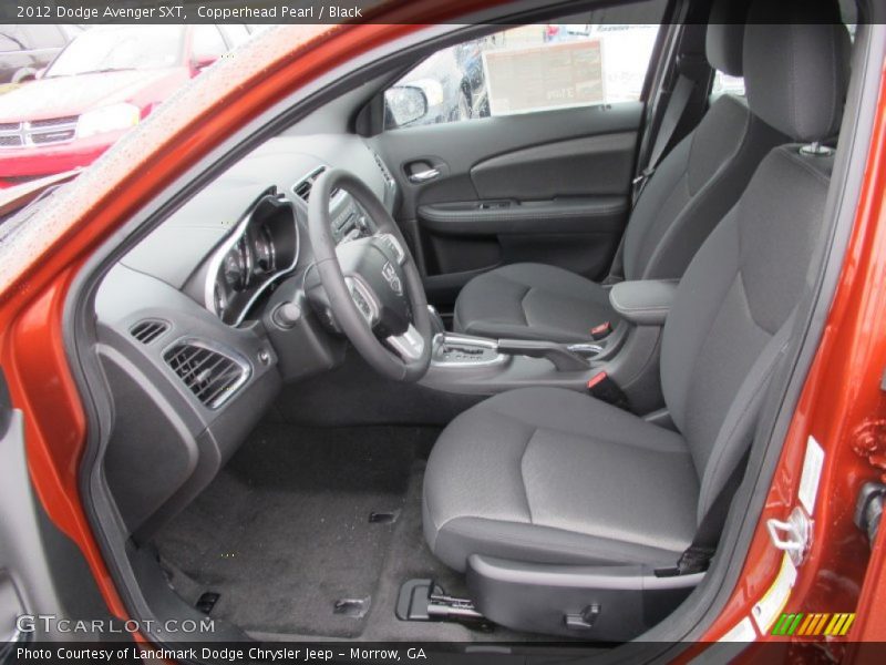 Front Seat of 2012 Avenger SXT