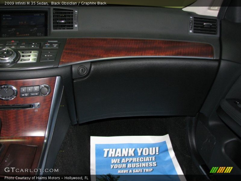 Black Obsidian / Graphite Black 2009 Infiniti M 35 Sedan