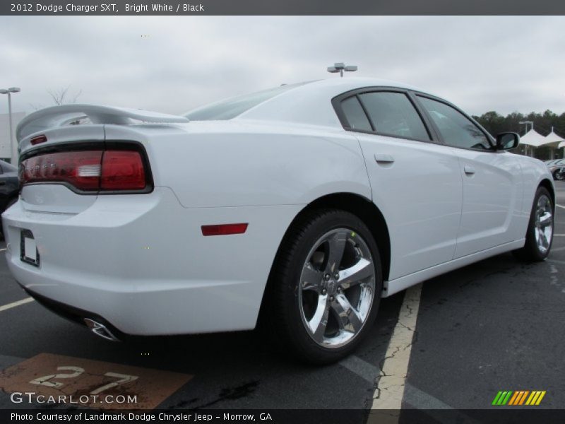 Bright White / Black 2012 Dodge Charger SXT