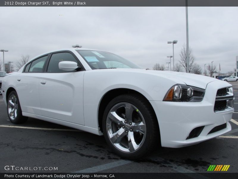 Bright White / Black 2012 Dodge Charger SXT