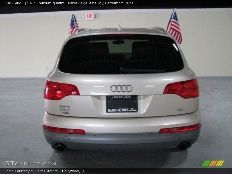 Bahia Beige Metallic / Cardamom Beige 2007 Audi Q7 4.2 Premium quattro