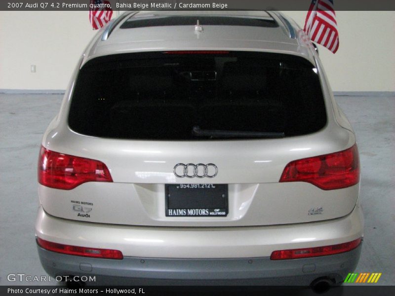 Bahia Beige Metallic / Cardamom Beige 2007 Audi Q7 4.2 Premium quattro