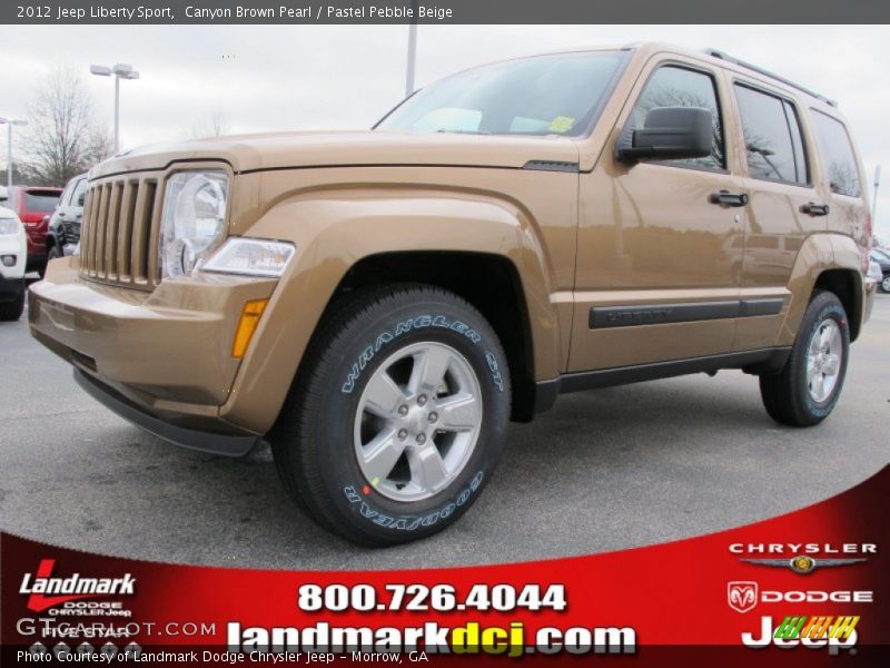 Canyon Brown Pearl / Pastel Pebble Beige 2012 Jeep Liberty Sport