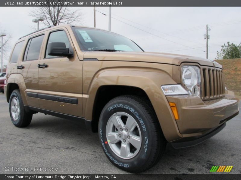 Canyon Brown Pearl / Pastel Pebble Beige 2012 Jeep Liberty Sport