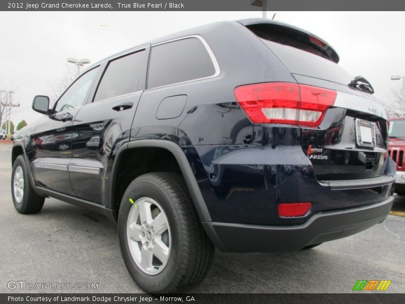 True Blue Pearl / Black 2012 Jeep Grand Cherokee Laredo