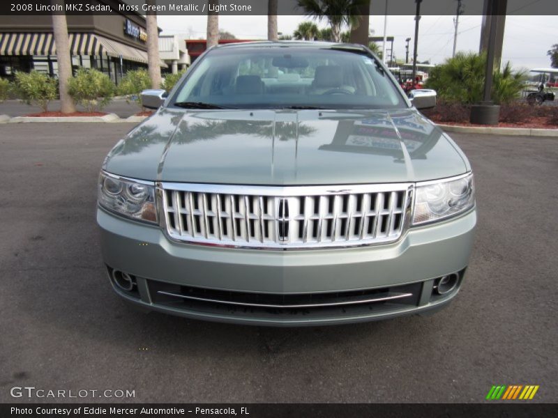 Moss Green Metallic / Light Stone 2008 Lincoln MKZ Sedan