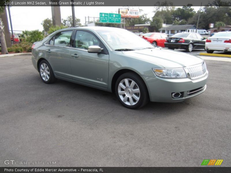 Moss Green Metallic / Light Stone 2008 Lincoln MKZ Sedan