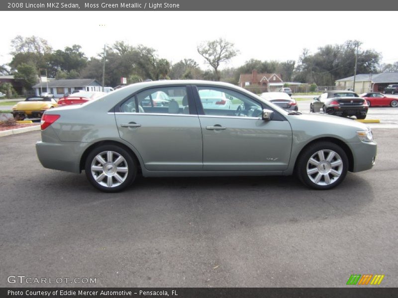 Moss Green Metallic / Light Stone 2008 Lincoln MKZ Sedan