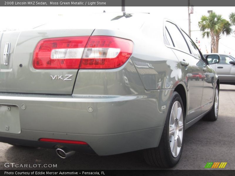 Moss Green Metallic / Light Stone 2008 Lincoln MKZ Sedan