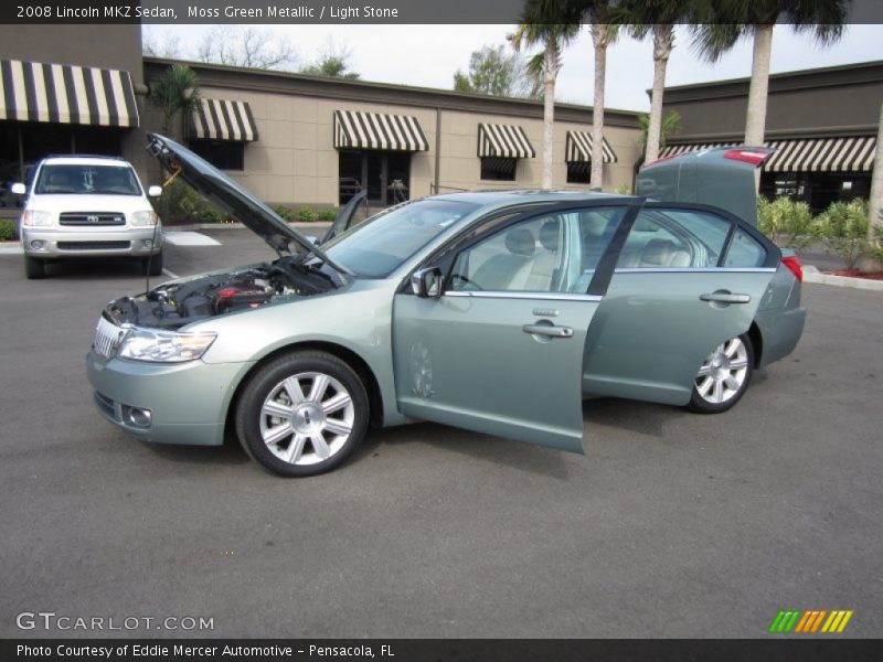 Moss Green Metallic / Light Stone 2008 Lincoln MKZ Sedan