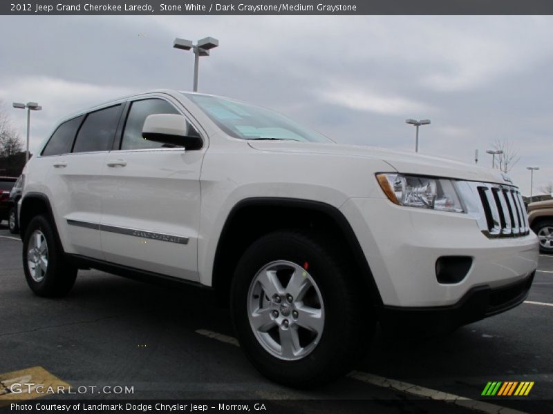 Stone White / Dark Graystone/Medium Graystone 2012 Jeep Grand Cherokee Laredo