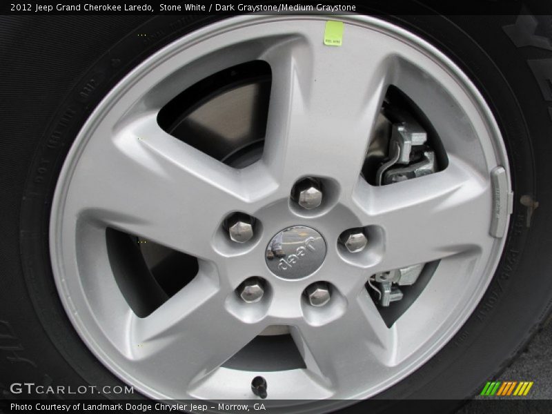 Stone White / Dark Graystone/Medium Graystone 2012 Jeep Grand Cherokee Laredo