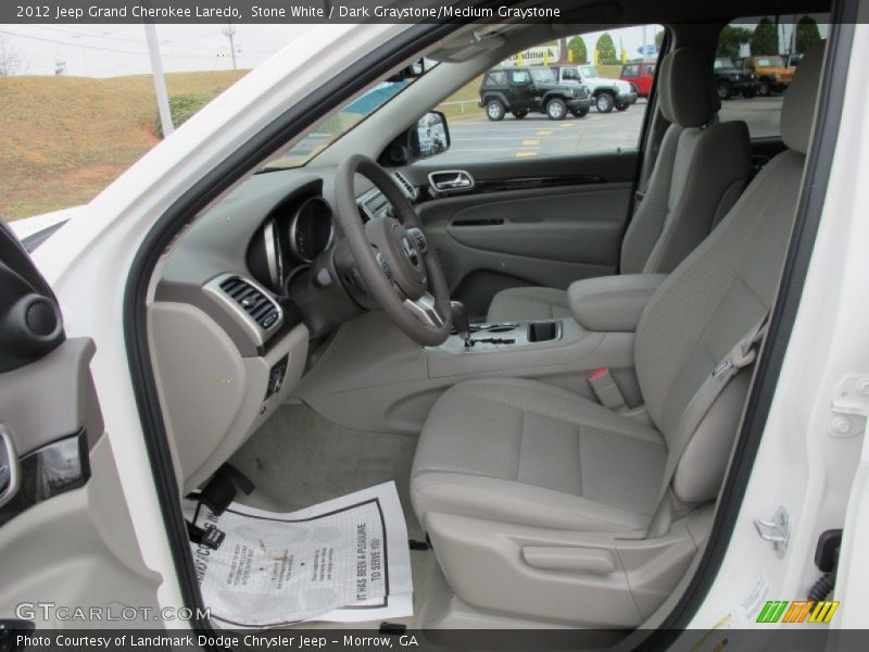 Stone White / Dark Graystone/Medium Graystone 2012 Jeep Grand Cherokee Laredo