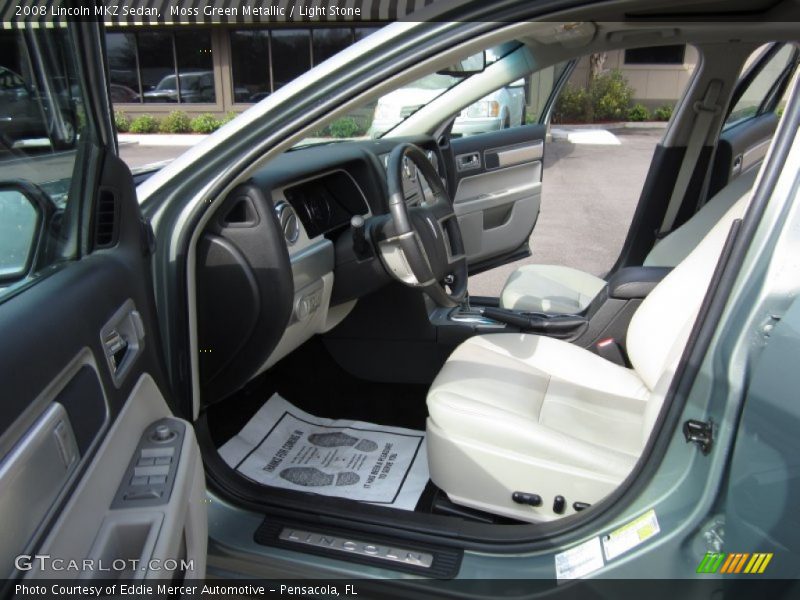 Moss Green Metallic / Light Stone 2008 Lincoln MKZ Sedan