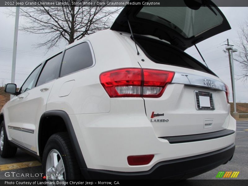 Stone White / Dark Graystone/Medium Graystone 2012 Jeep Grand Cherokee Laredo