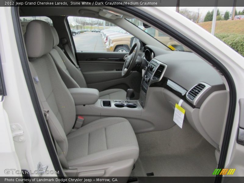 Stone White / Dark Graystone/Medium Graystone 2012 Jeep Grand Cherokee Laredo