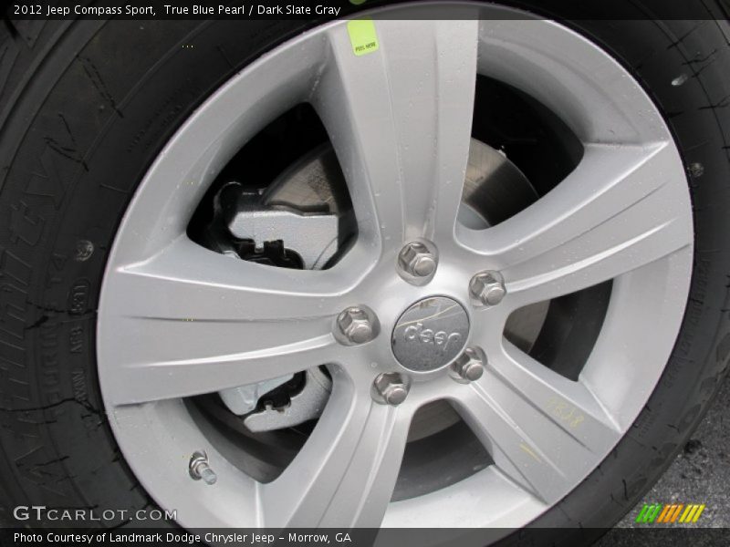 True Blue Pearl / Dark Slate Gray 2012 Jeep Compass Sport