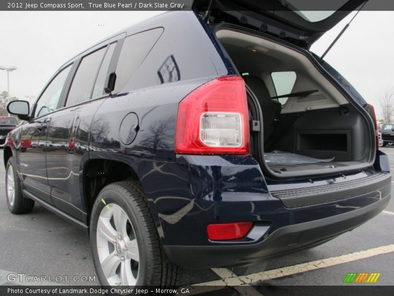 True Blue Pearl / Dark Slate Gray 2012 Jeep Compass Sport