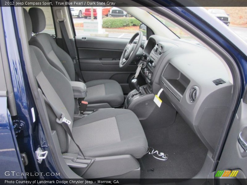 True Blue Pearl / Dark Slate Gray 2012 Jeep Compass Sport
