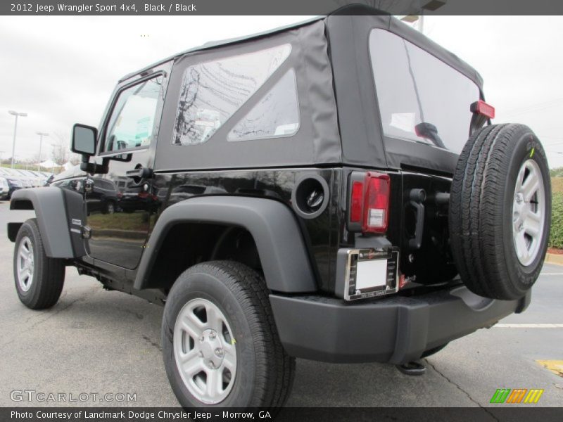 Black / Black 2012 Jeep Wrangler Sport 4x4