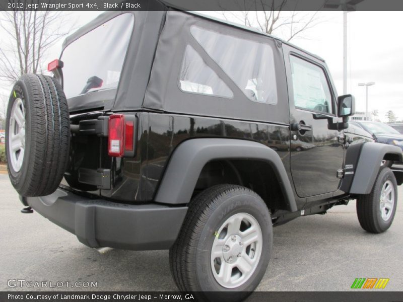 Black / Black 2012 Jeep Wrangler Sport 4x4