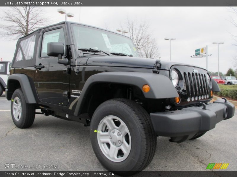 Black / Black 2012 Jeep Wrangler Sport 4x4
