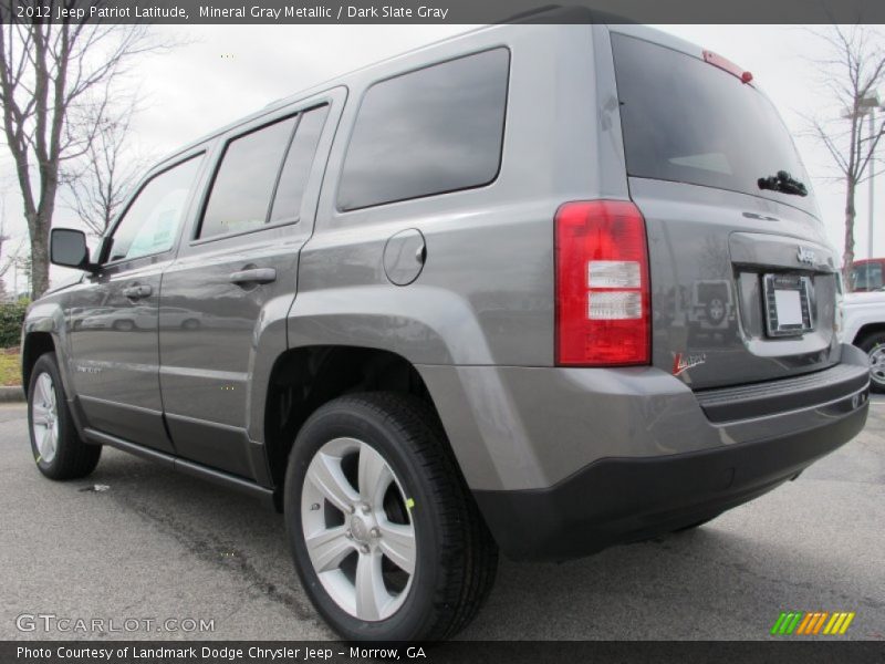 Mineral Gray Metallic / Dark Slate Gray 2012 Jeep Patriot Latitude