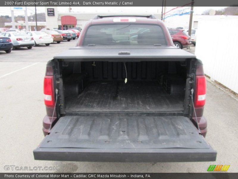 Dark Cherry Metallic / Camel 2007 Ford Explorer Sport Trac Limited 4x4