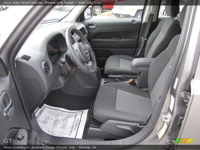  2012 Patriot Latitude Dark Slate Gray Interior