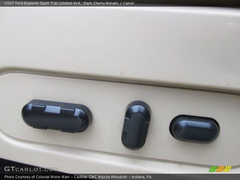 Dark Cherry Metallic / Camel 2007 Ford Explorer Sport Trac Limited 4x4