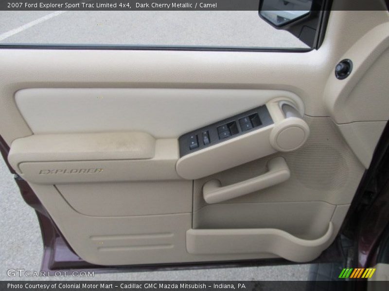 Dark Cherry Metallic / Camel 2007 Ford Explorer Sport Trac Limited 4x4