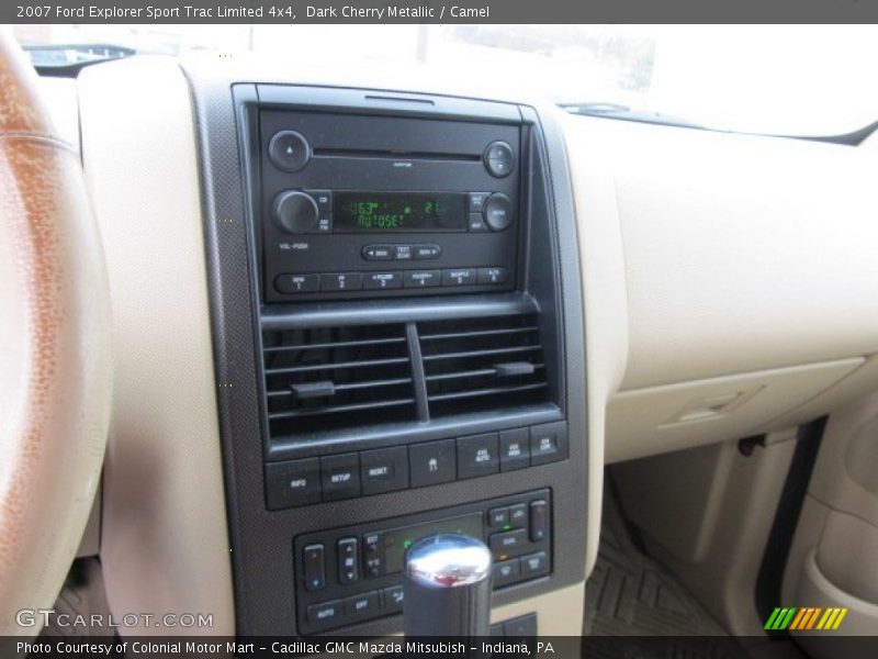 Dark Cherry Metallic / Camel 2007 Ford Explorer Sport Trac Limited 4x4