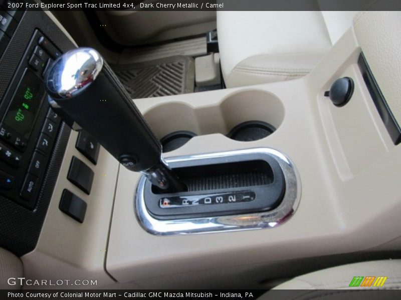 Dark Cherry Metallic / Camel 2007 Ford Explorer Sport Trac Limited 4x4