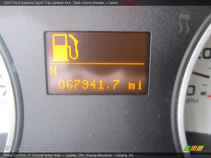 Dark Cherry Metallic / Camel 2007 Ford Explorer Sport Trac Limited 4x4