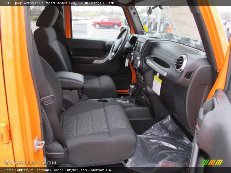 Crush Orange / Black 2012 Jeep Wrangler Unlimited Sahara 4x4