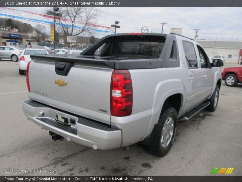 Sheer Silver Metallic / Ebony 2010 Chevrolet Avalanche Z71 4x4
