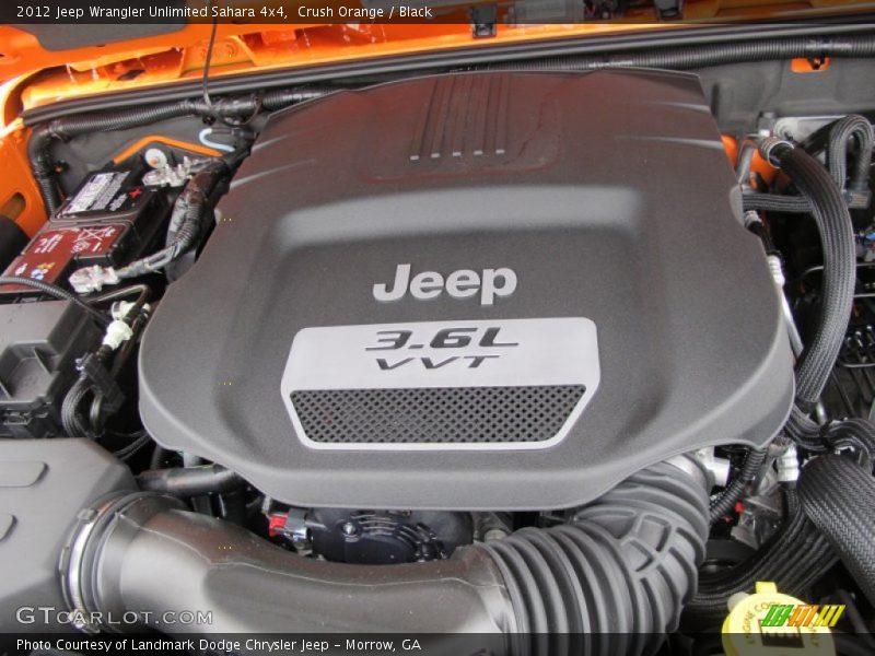 Crush Orange / Black 2012 Jeep Wrangler Unlimited Sahara 4x4