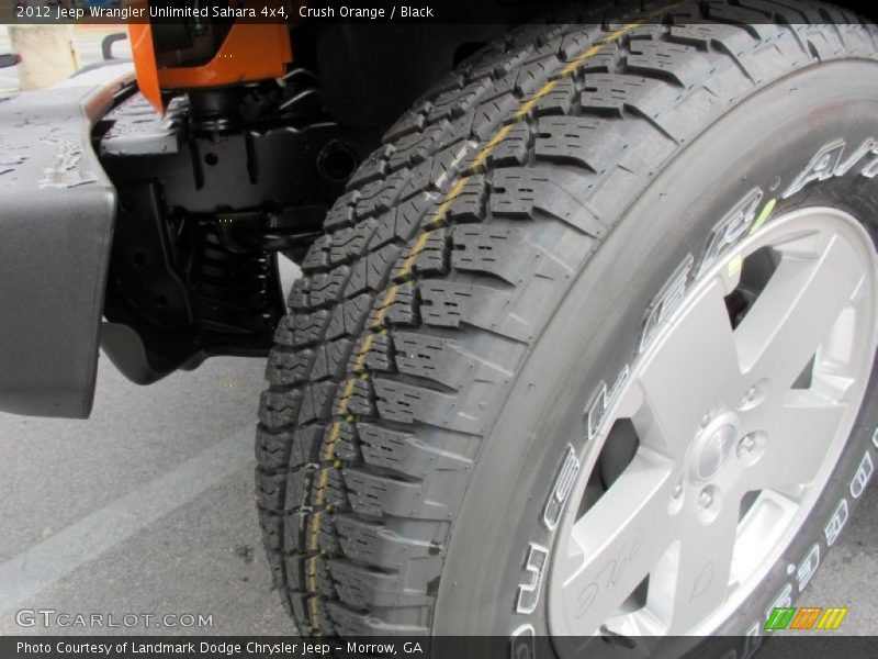 Crush Orange / Black 2012 Jeep Wrangler Unlimited Sahara 4x4