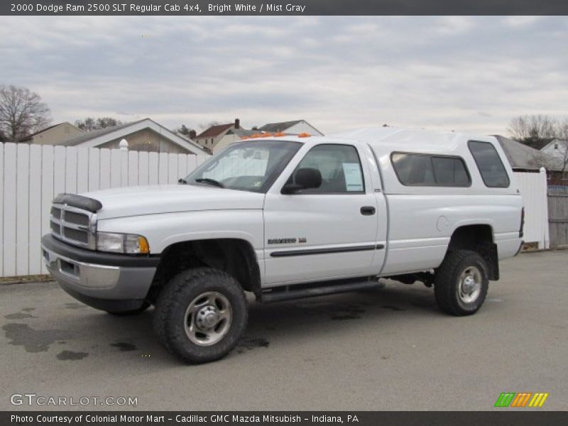 Bright White / Mist Gray 2000 Dodge Ram 2500 SLT Regular Cab 4x4