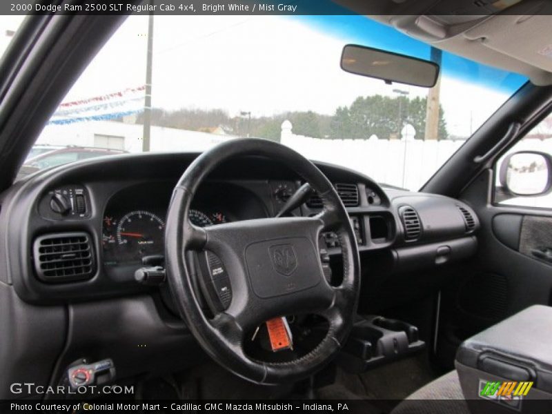 Bright White / Mist Gray 2000 Dodge Ram 2500 SLT Regular Cab 4x4