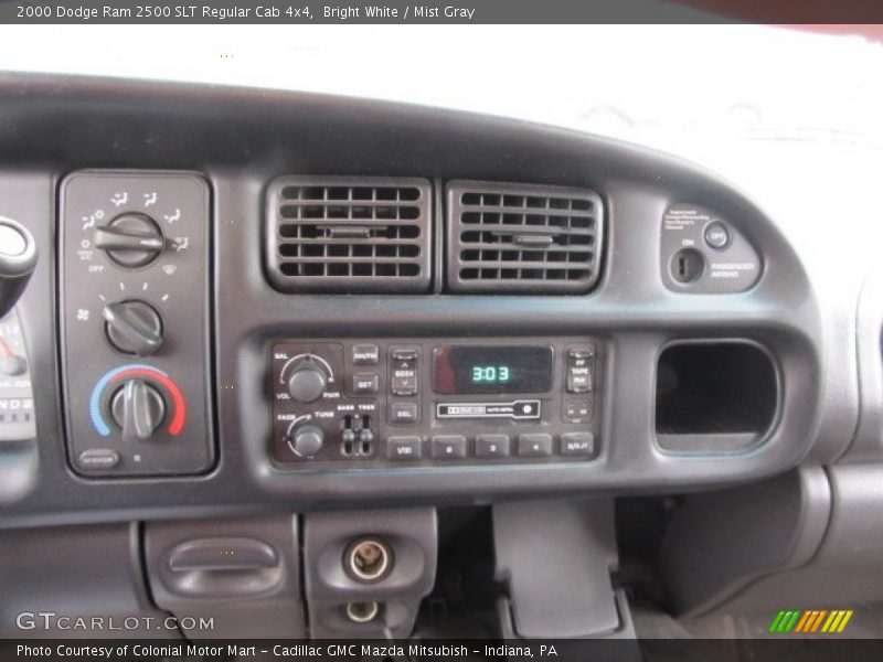 Bright White / Mist Gray 2000 Dodge Ram 2500 SLT Regular Cab 4x4